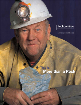 More Than a Rock Operations and Products Teck Cominco Limited