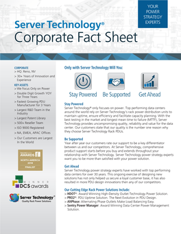 Corporate Fact Sheet 2016 Rev 0-9