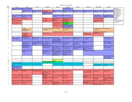 2011 Carnage Schedule Grid