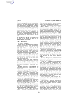 47 CFR Ch. I (10–1–12 Edition) § 101.3