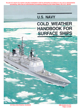 Us Navy Cold Weather Handbook
