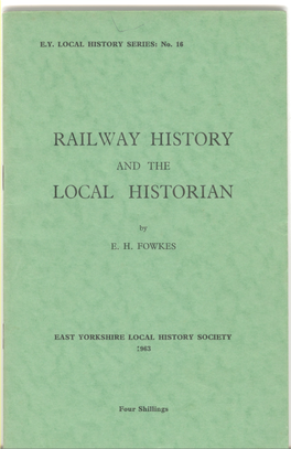 Rail\X'ayhistory Local Historian