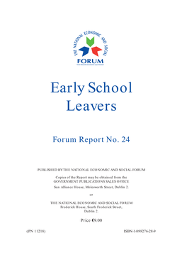 Early School Leavers