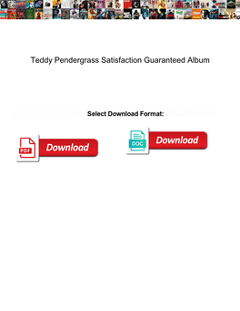 Teddy Pendergrass Satisfaction Guaranteed Album