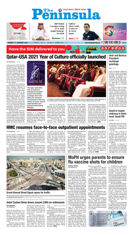 Qatar-USA 2021 Year of Culture Officially Launched President