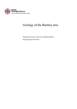 Geology of the Burnley Area