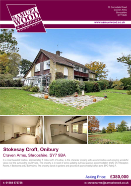 Stokesay Croft, Onibury