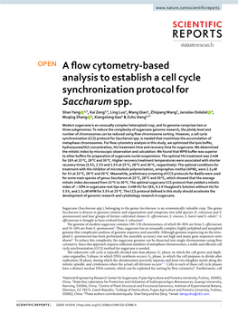 A Flow Cytometry-Based Analysis to Establish a Cell Cycle