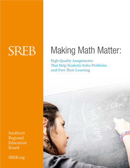 Making Math Matter: High-Quality Assignments That Help Students Solve Problems and Own Their Learning