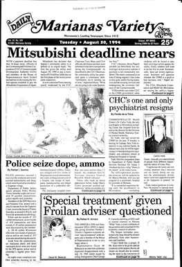 Mitsubishi Deadline Nears