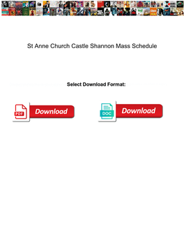 St Anne Church Castle Shannon Mass Schedule