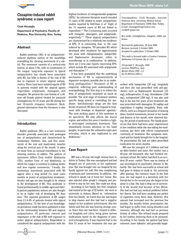 Clozapine-Induced Rabbit Syndrome