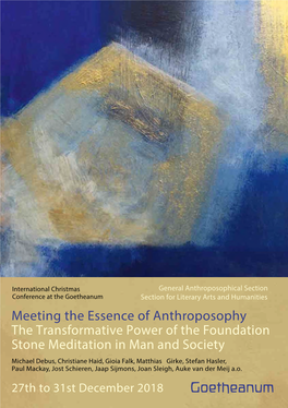 Meeting the Essence of Anthroposophy