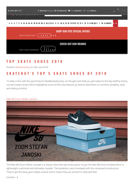 Top Skate Shoes 2018