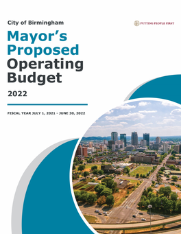 2022 Mayor's Proposed Operating Budget