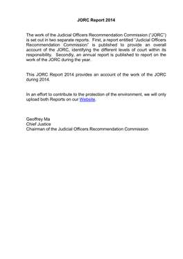 JORC Report 2014