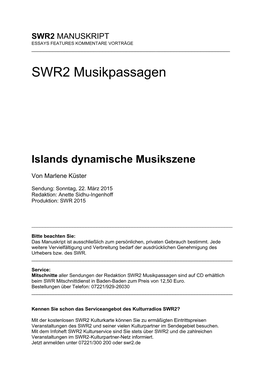 SWR2 Musikpassagen