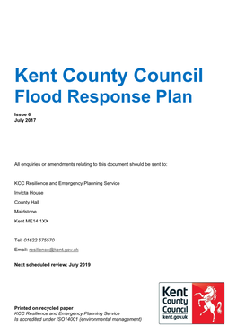 Kent County Council Flood Response Plan