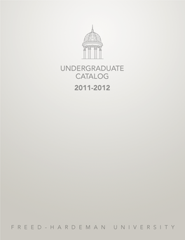 2011-12 Undergraduate Catalog of Freed-Hardeman University