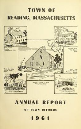 Town of Reading Massachusetts Annual Report