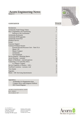 Acorn Engineering News Issue 2 December 1987