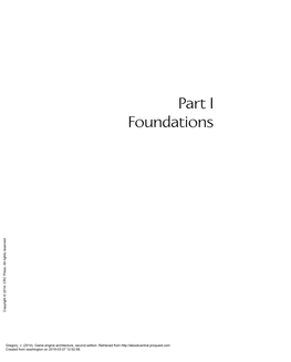 Part I Foundations