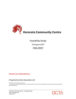 Hororata Community Centre Feasibility Study – Public Consultation