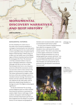 Monumental Discovery Narratives and Deep History