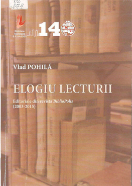 Elogiu Lecturii.Pdf