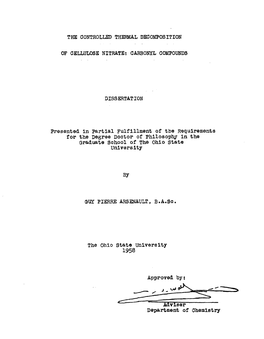 View, with References to the Chemical Literature, on the Action of Chemical Agents on Cellulose Nitrate