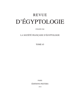 D'égyptologie