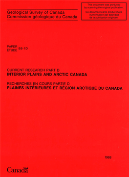 Canada Commission Geologique Du Canada