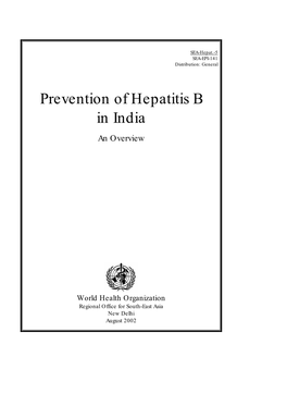 Prevention of Hepatitis B in India an Overview