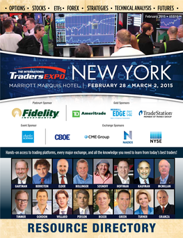 New York Marriott Marquis Hotel February 28 - March 2, 2015