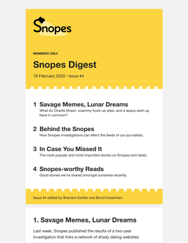 Snopes Digest