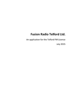 Fusion Radio Telford Ltd