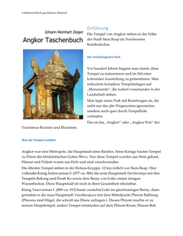 Einführung Die Tempel Von Angkor Stehen in Der Nähe Der Stadt Siem Reap Im Nordwesten Kambodschas