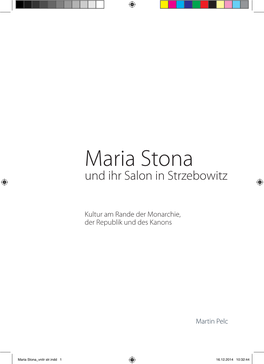 Maria Stona Und Ihr Salon in Strzebowitz