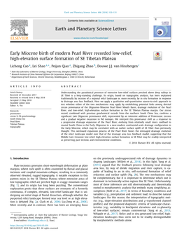 Early Miocene Birth of Modern Pearl River Recorded Low-Relief, High