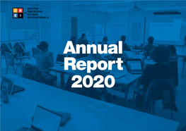 IBEI Annual Report 2020 1 Index