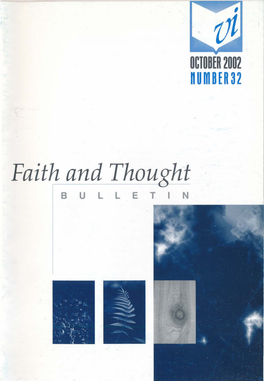 Faith and Thought Bulletin (No