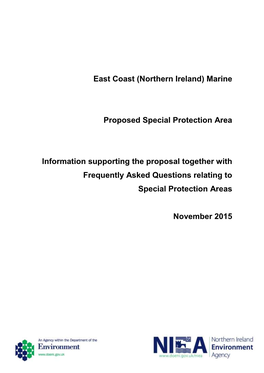 East Coast (Northern Ireland) Marine Proposed Special Protection Area