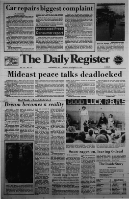 Mideast Peace Talks Deadlocked