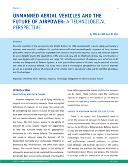 Unmanned Aerial Vehicles and the Future of Airpower: a Technological Perspective