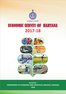 Issued by : DEPARTMENT of ECONOMIC and STATISTICAL ANALYSIS, HARYANA 2018