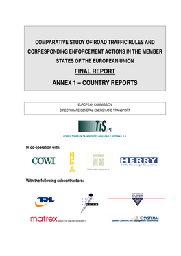 Final Report Annex 1 – Country Reports