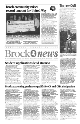 Brock Community Raises Record Amount for United Way • Student