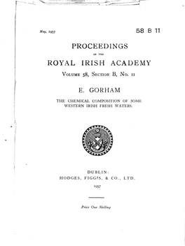 Proceedings Royal Irish Academy