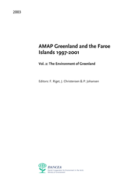 AMAP Greenland and the Faroe Islands 1997-2001