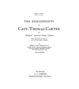 Capt. Thomas Carter